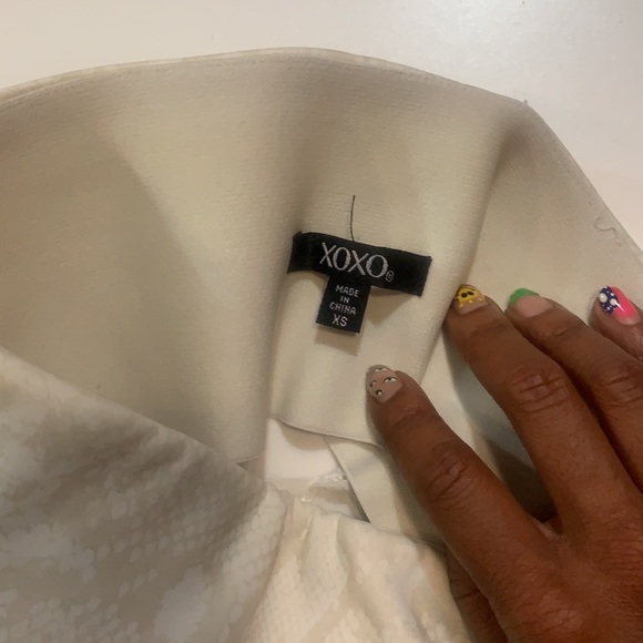 Xoxo White Snake print Skirt - Picture 3 of 4